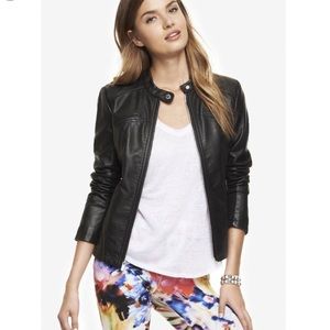Express Black leather jacket